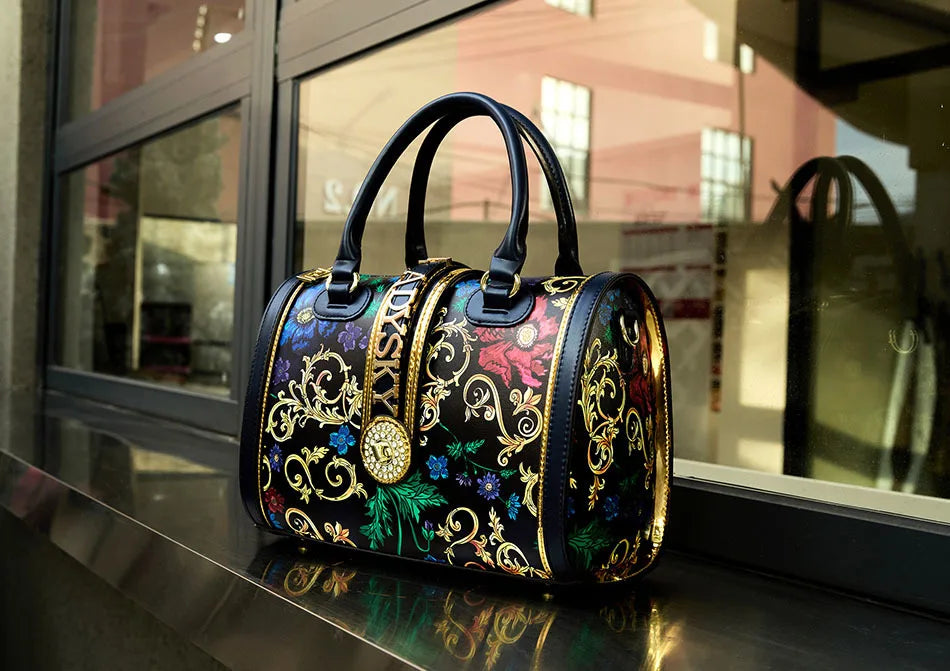 2026 Geometric Pattern Tote | Women's Large-Capacity Pillow Bag