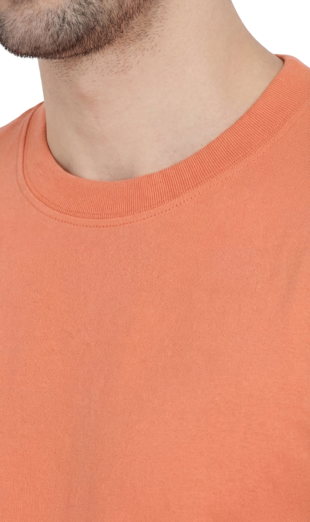 Men’s Heavyweight Crew Neck T-Shirt – Short Sleeve Solid Color Tee with Relaxed Fit