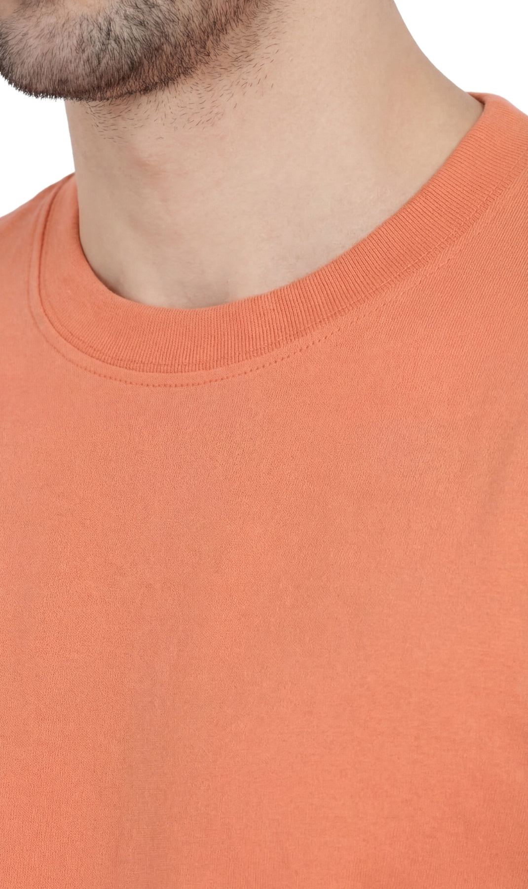 Men’s Heavyweight Crew Neck T-Shirt – Short Sleeve Solid Color Tee with Relaxed Fit