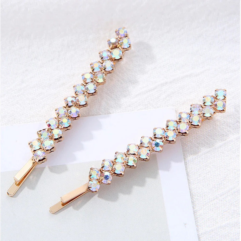 2pcs/Set Crystal Bobby Pins – Shiny Rhinestone Barrettes