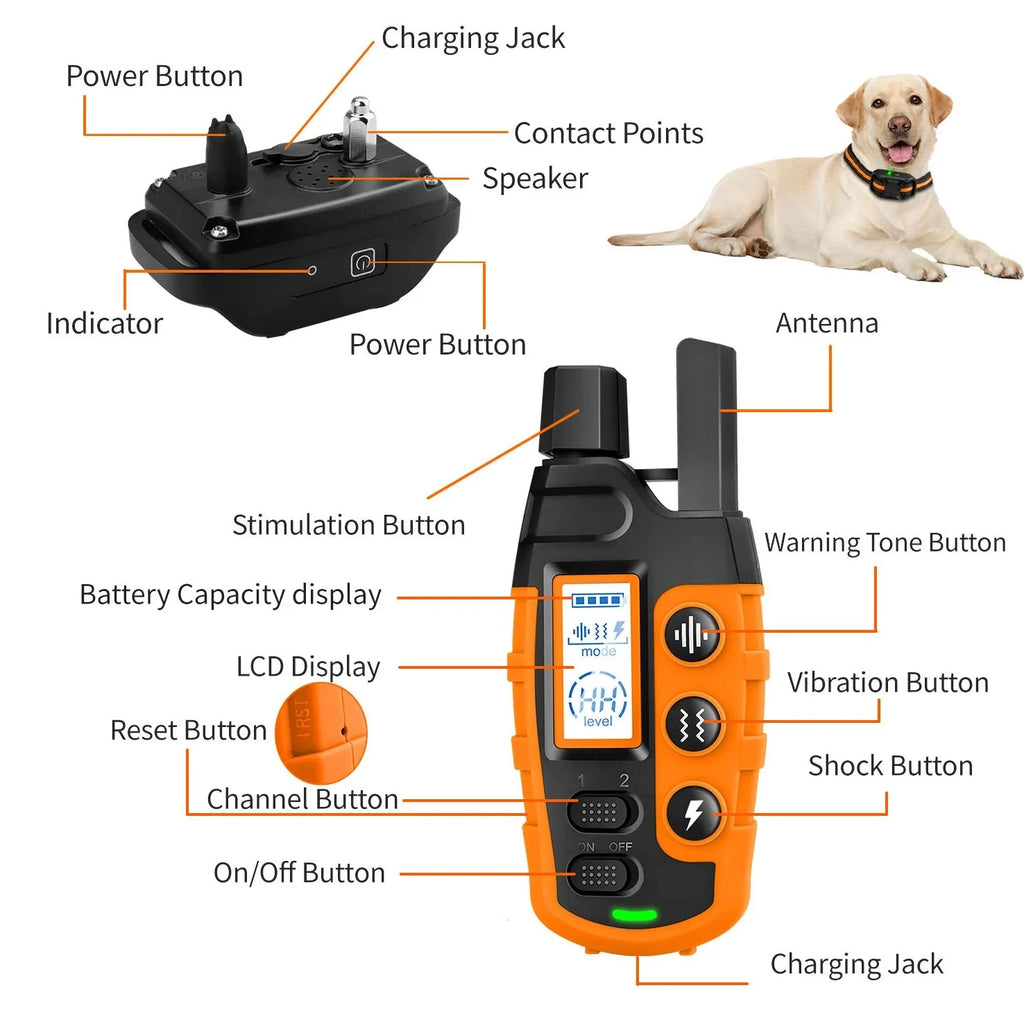 3300Ft Electric Dog Training Collar Remote Control.