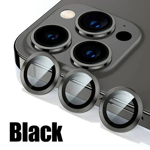 3Pcs Metal Lens Protector Glass for IPhone.