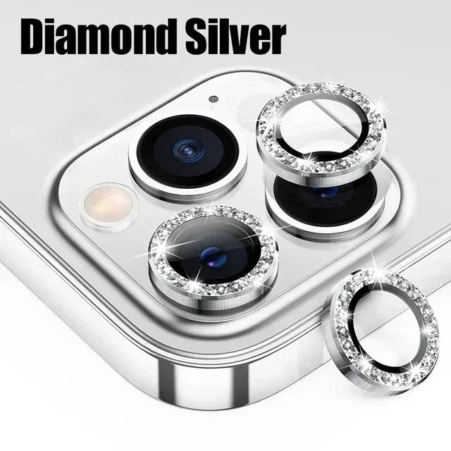 3Pcs Metal Lens Protector Glass for IPhone.