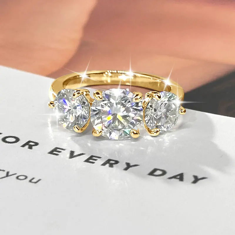 4CT Moissanite Ring