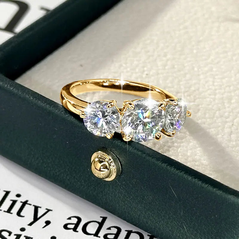 4CT Moissanite Ring