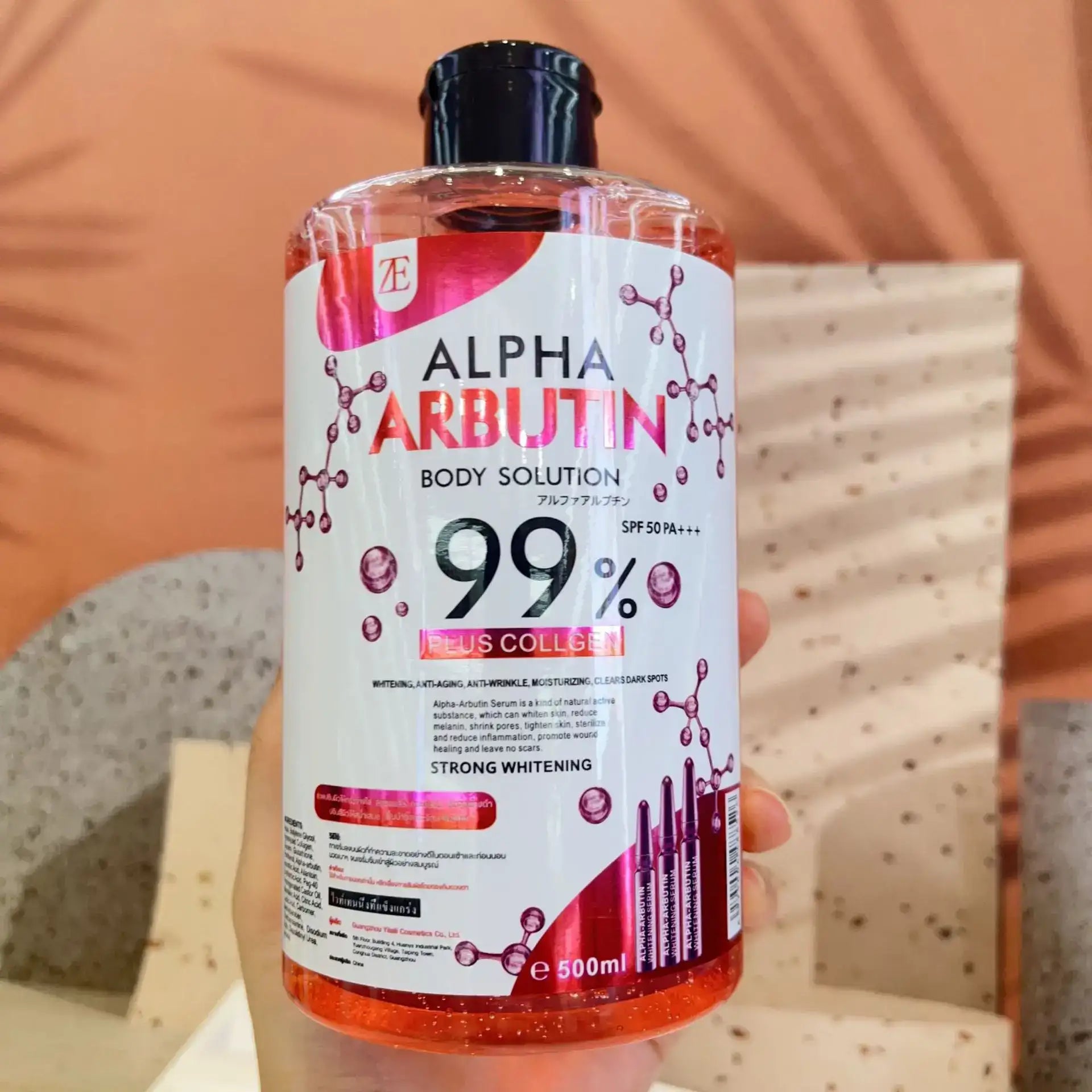 500ml AHA Body & Face Serum | Arbutin Moisturizing Essence Water