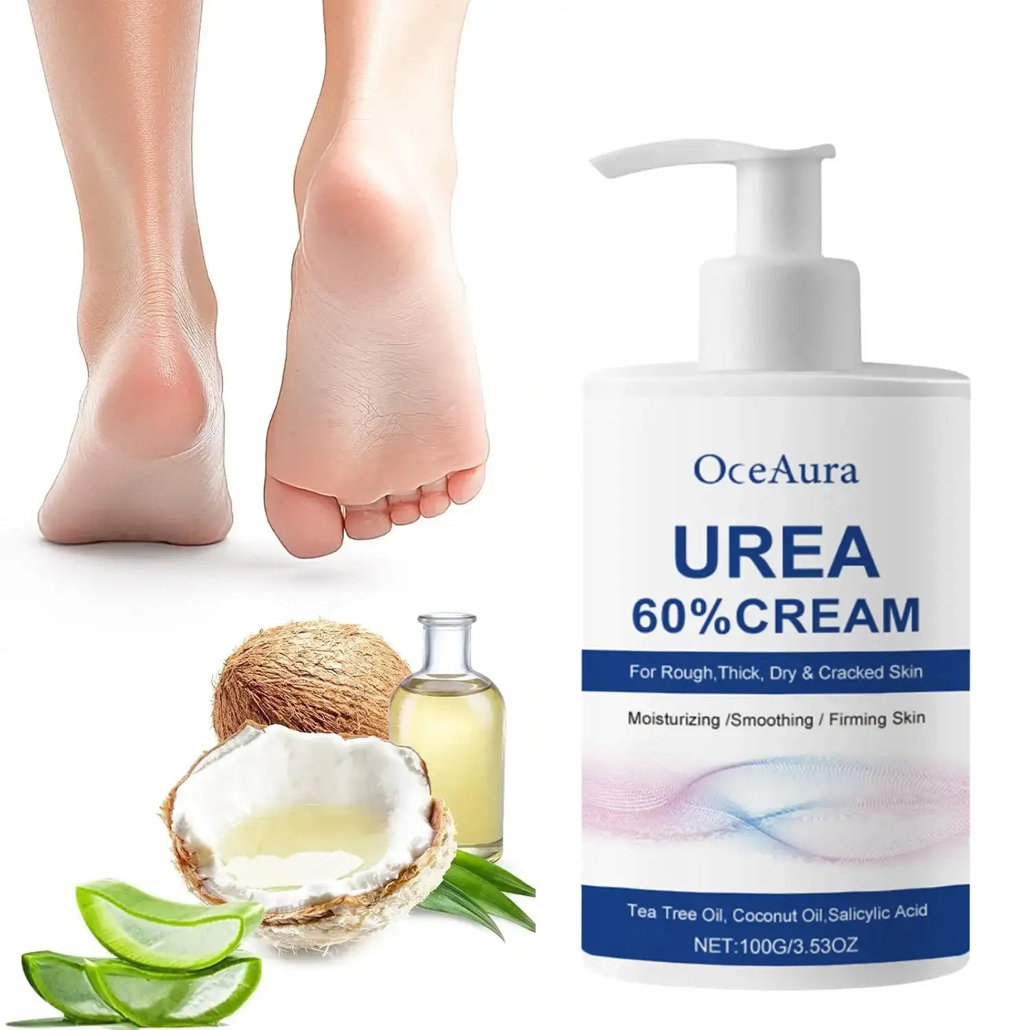 60% Urea Foot Cream | Cracked Heel Repair & Callus Removal