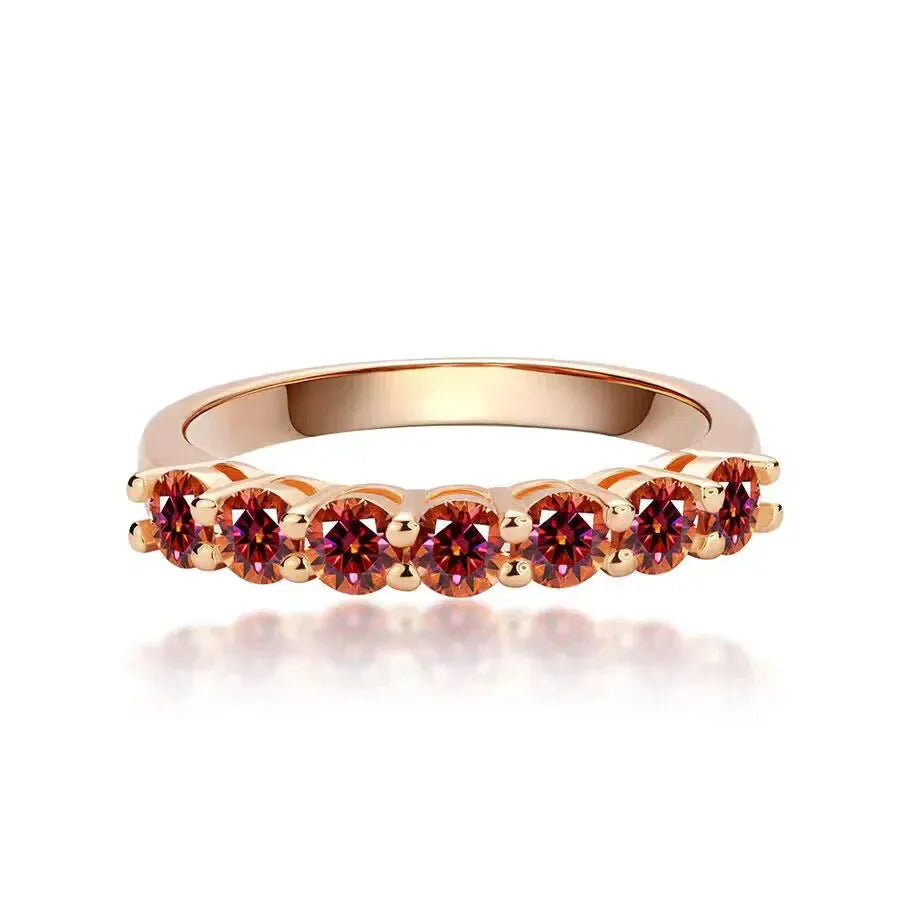 925 Silver Moissanite Eternity Ring | Luxury Engagement & Wedding Band