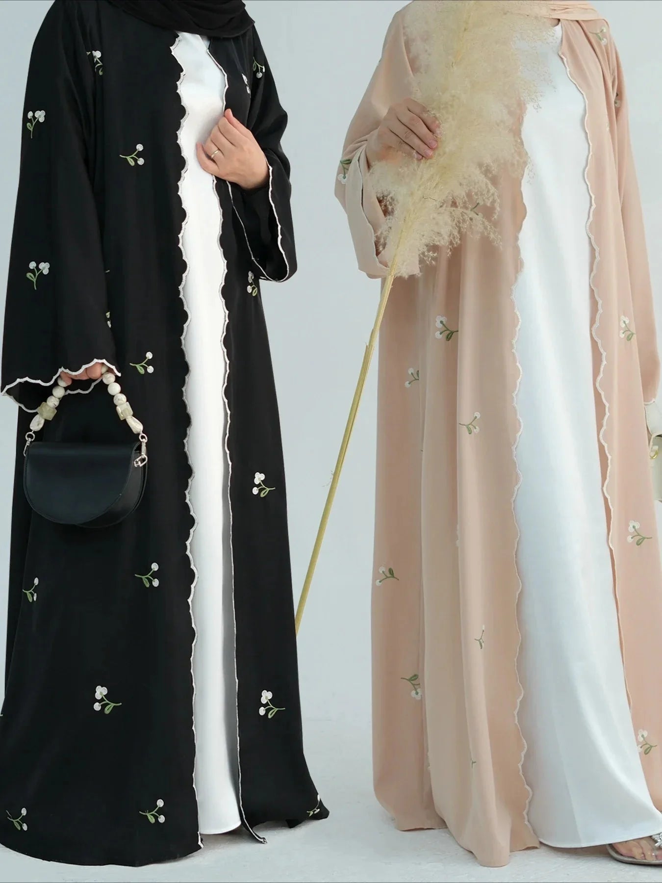 Abaya Embroidery Cardigan.