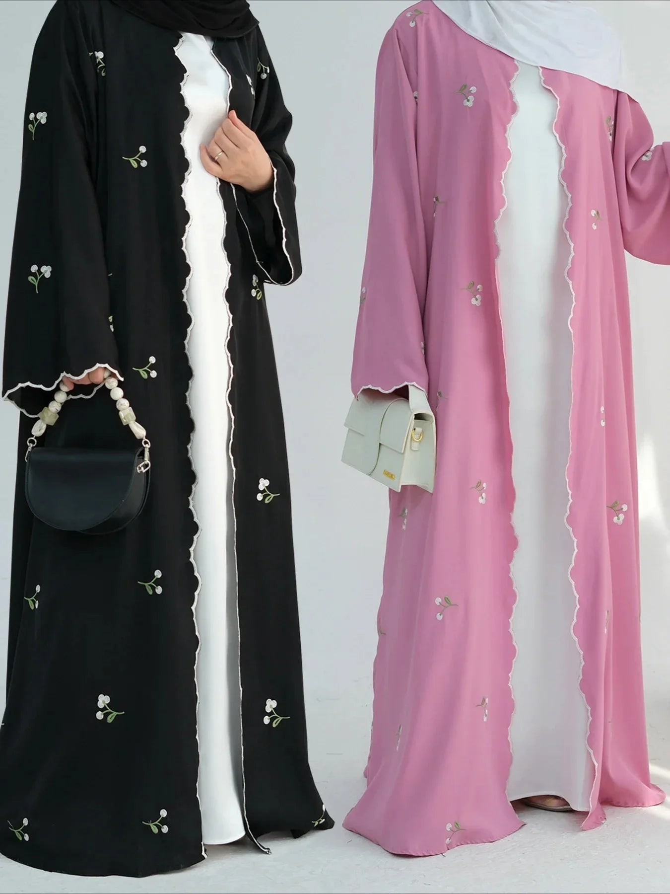 Abaya Embroidery Cardigan.