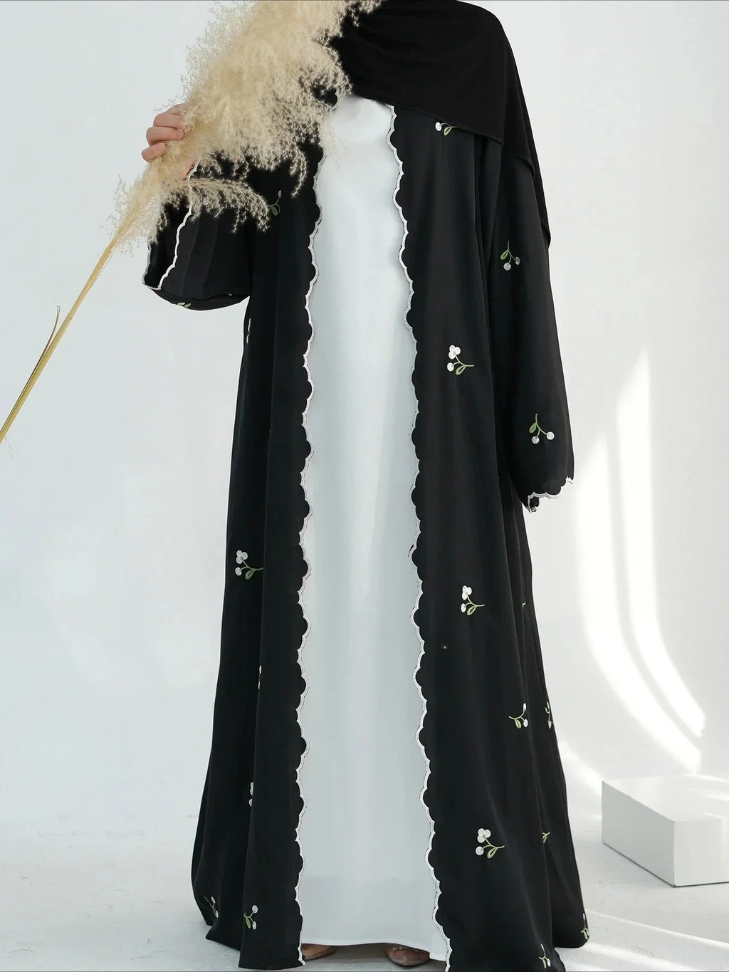 Abaya Embroidery Cardigan.