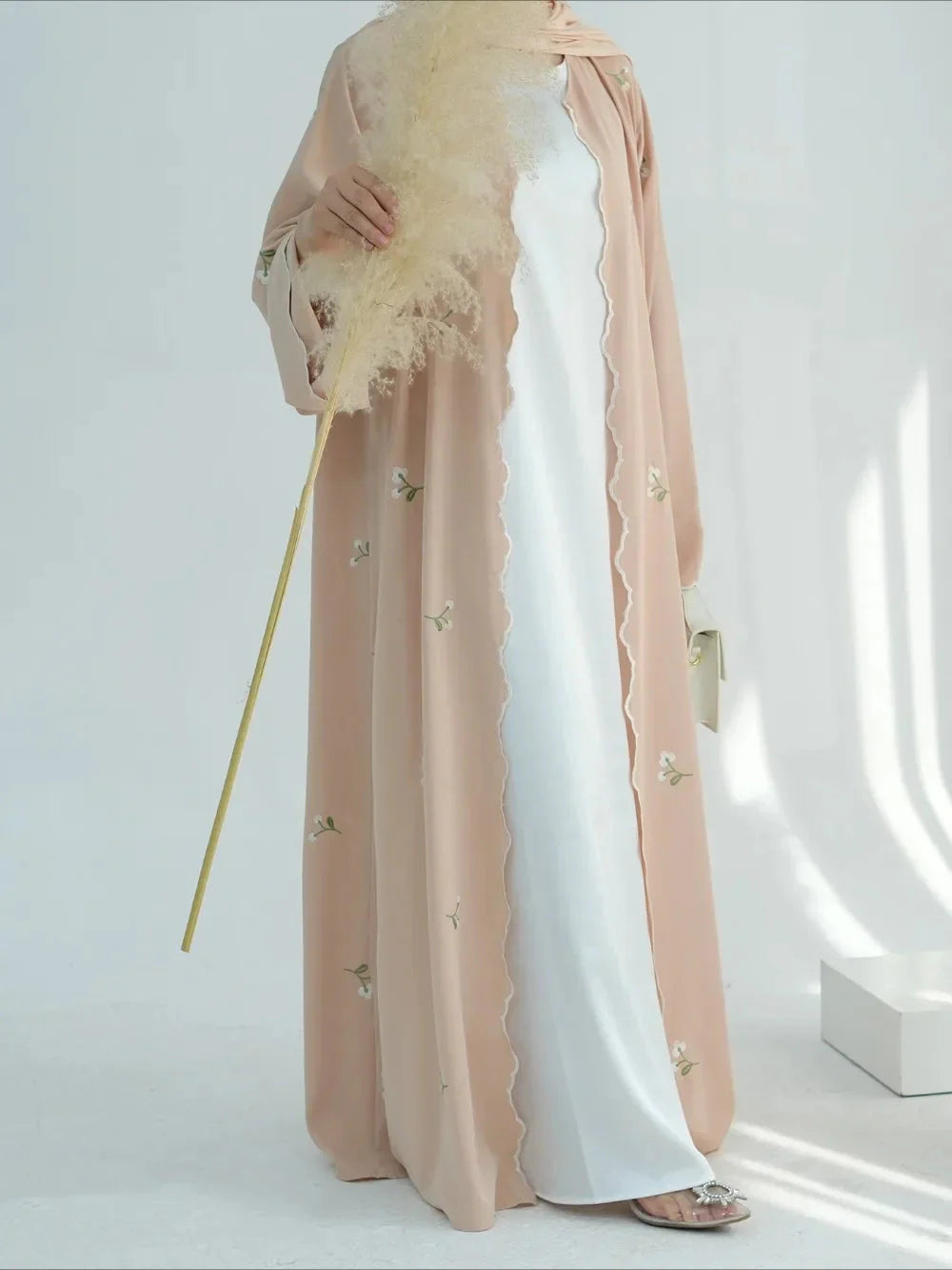 Abaya Embroidery Cardigan.
