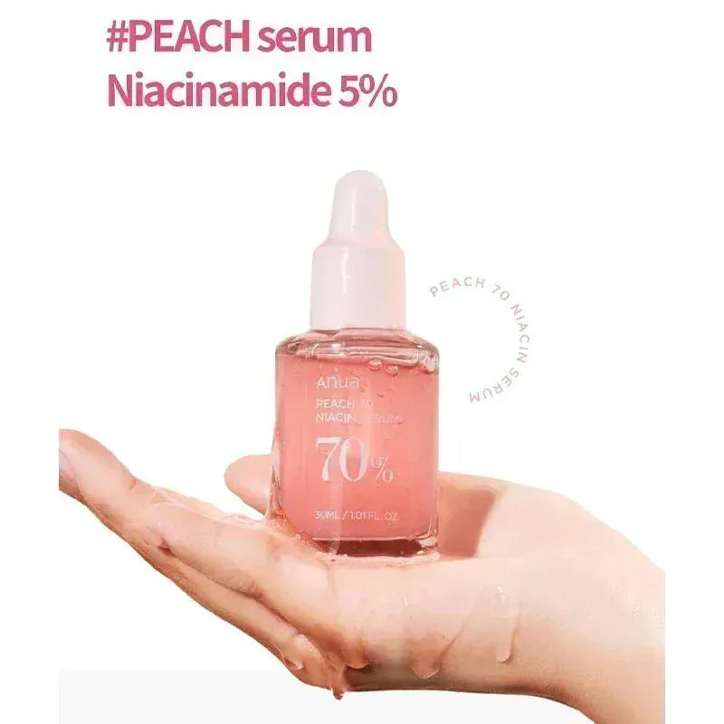 Anua Peach 70 Niacinamide Serum – Brightening & Moisturizing Essence (30ml)