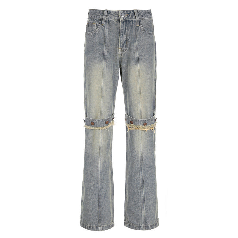 Baggy Streetwear Denim Jeans – Relaxed Fit Trend