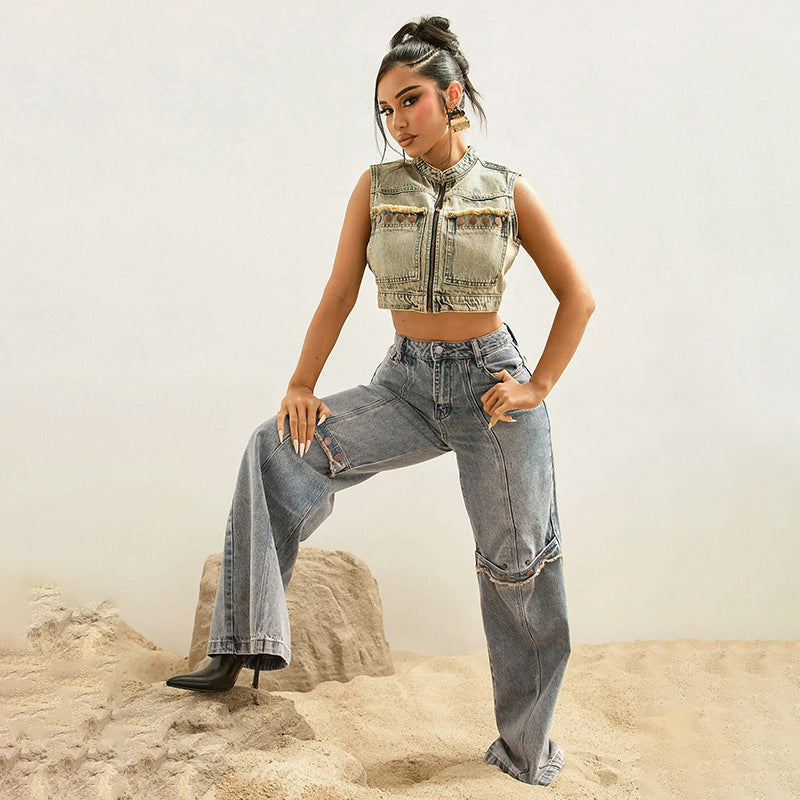 Baggy Streetwear Denim Jeans – Relaxed Fit Trend