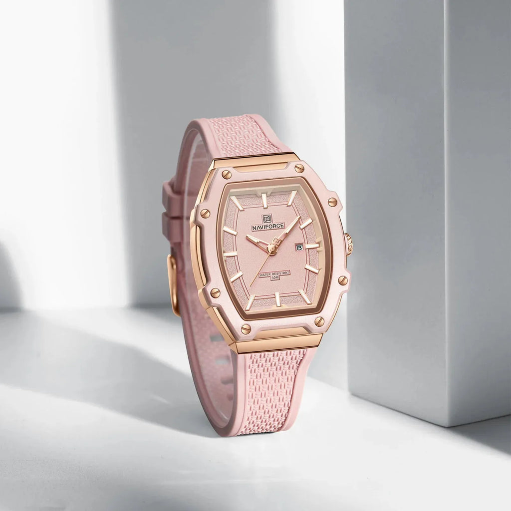 Barrel Women’s Watch | Silicone Strap Waterproof Sport Clock