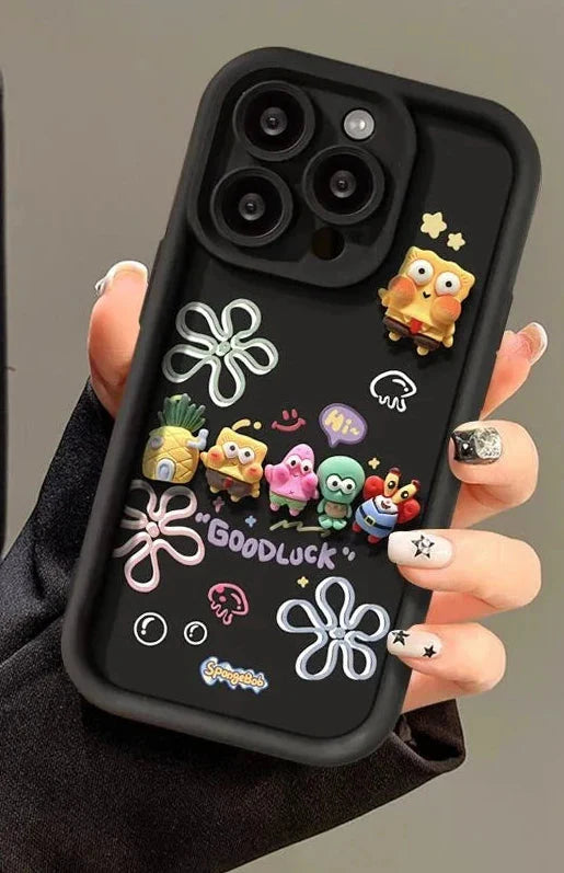Cartoon Character Soft Phone Case.