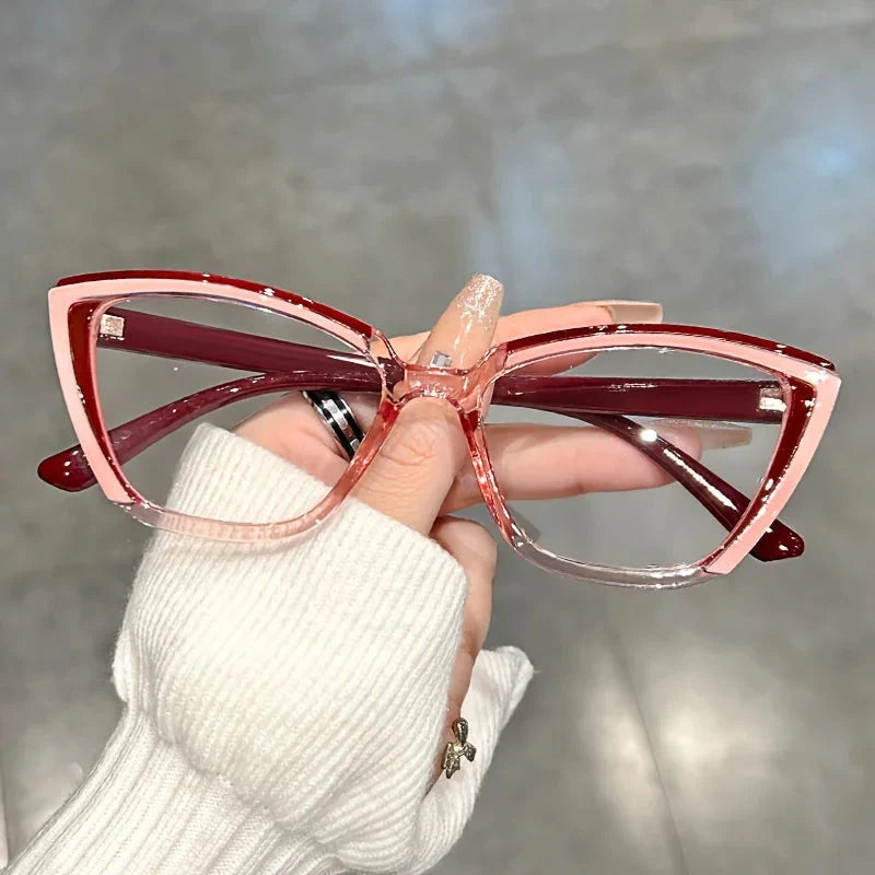Cat Eye Clear Lens Glasses.
