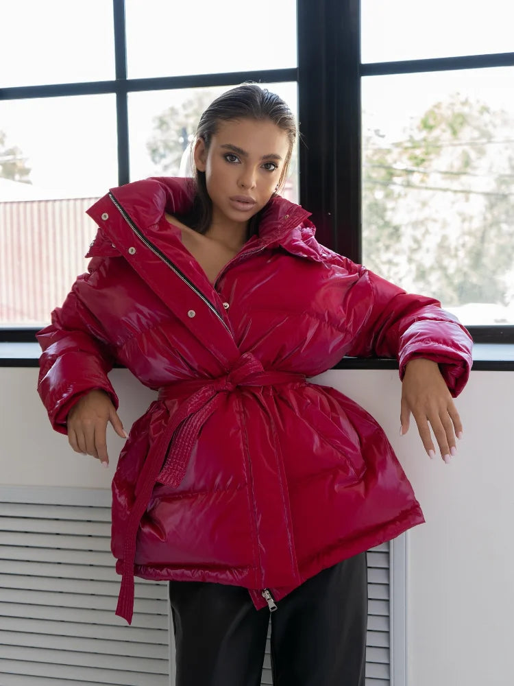 Chic Autumn & Winter Cotton Padded Hoodie Jacket for Women