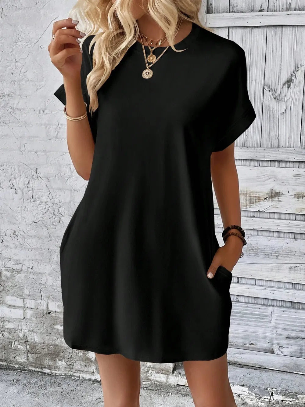 Classic Fit Sheerless Stretch Top - Versatile Polyester Blend