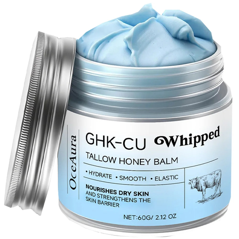 Copper Peptides GHK-Cu Beef Tallow | Manuka Honey Blue Balm Moisturizer