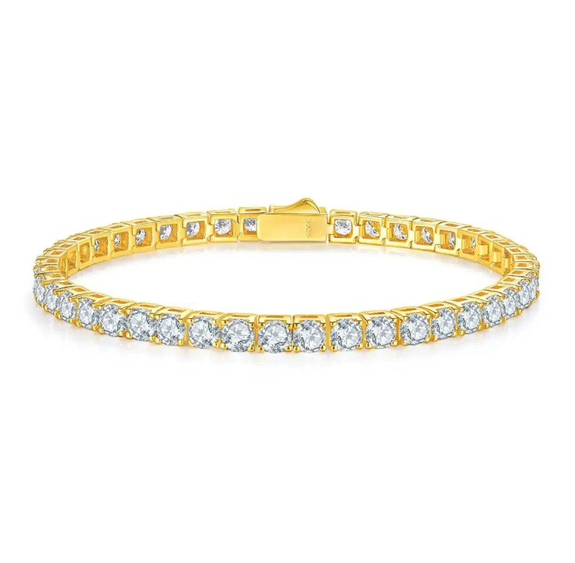 Dainty Moissanite Tennis Bracelet.