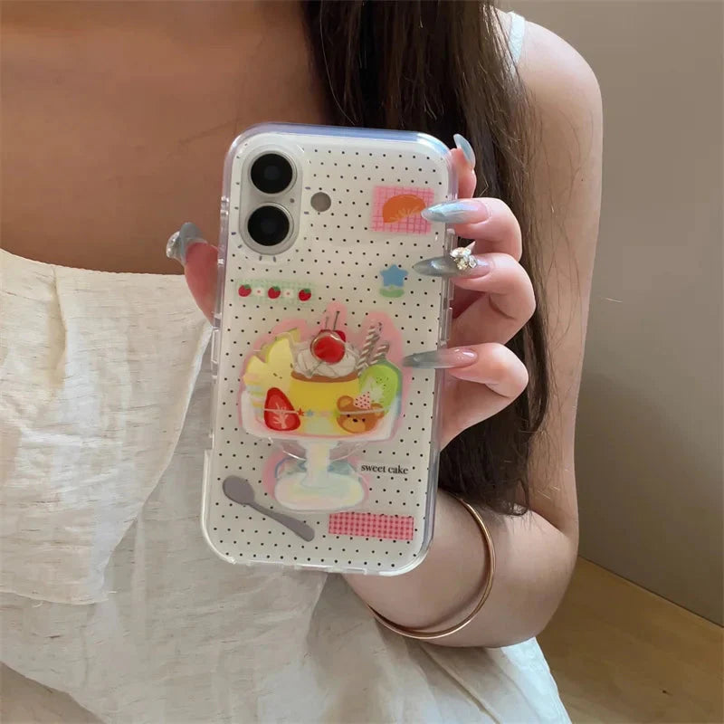 Dessert Ice Cream Stand Holder Phone Case