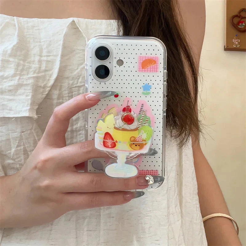 Dessert Ice Cream Stand Holder Phone Case