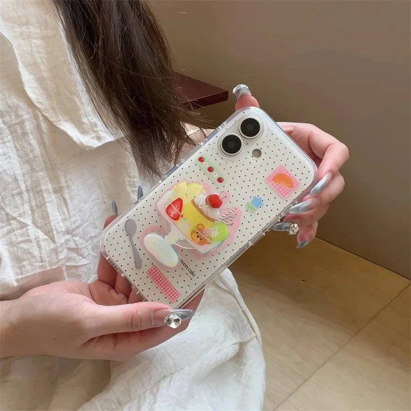 Dessert Ice Cream Stand Holder Phone Case