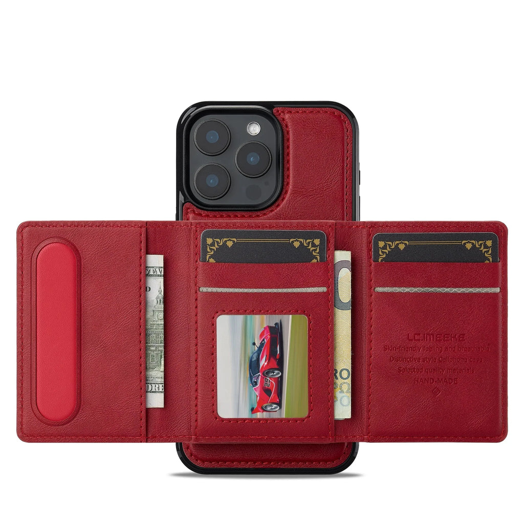 Detachable Magnetic Leather Case For iPhone