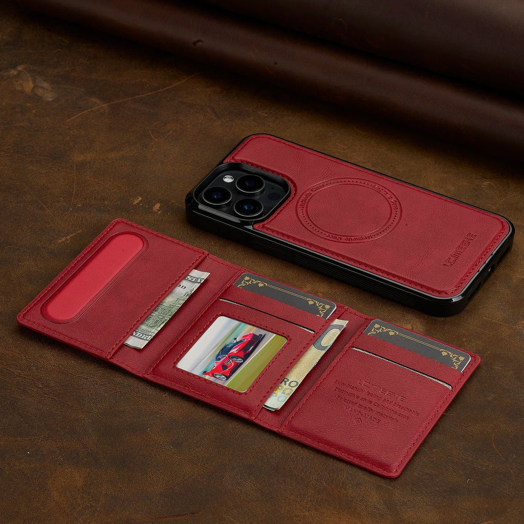 Detachable Magnetic Leather Case For iPhone