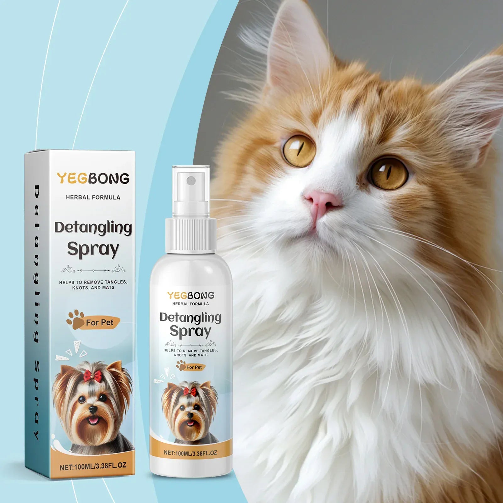 Dog Grooming Spray – Detangling & Moisturizing Mist