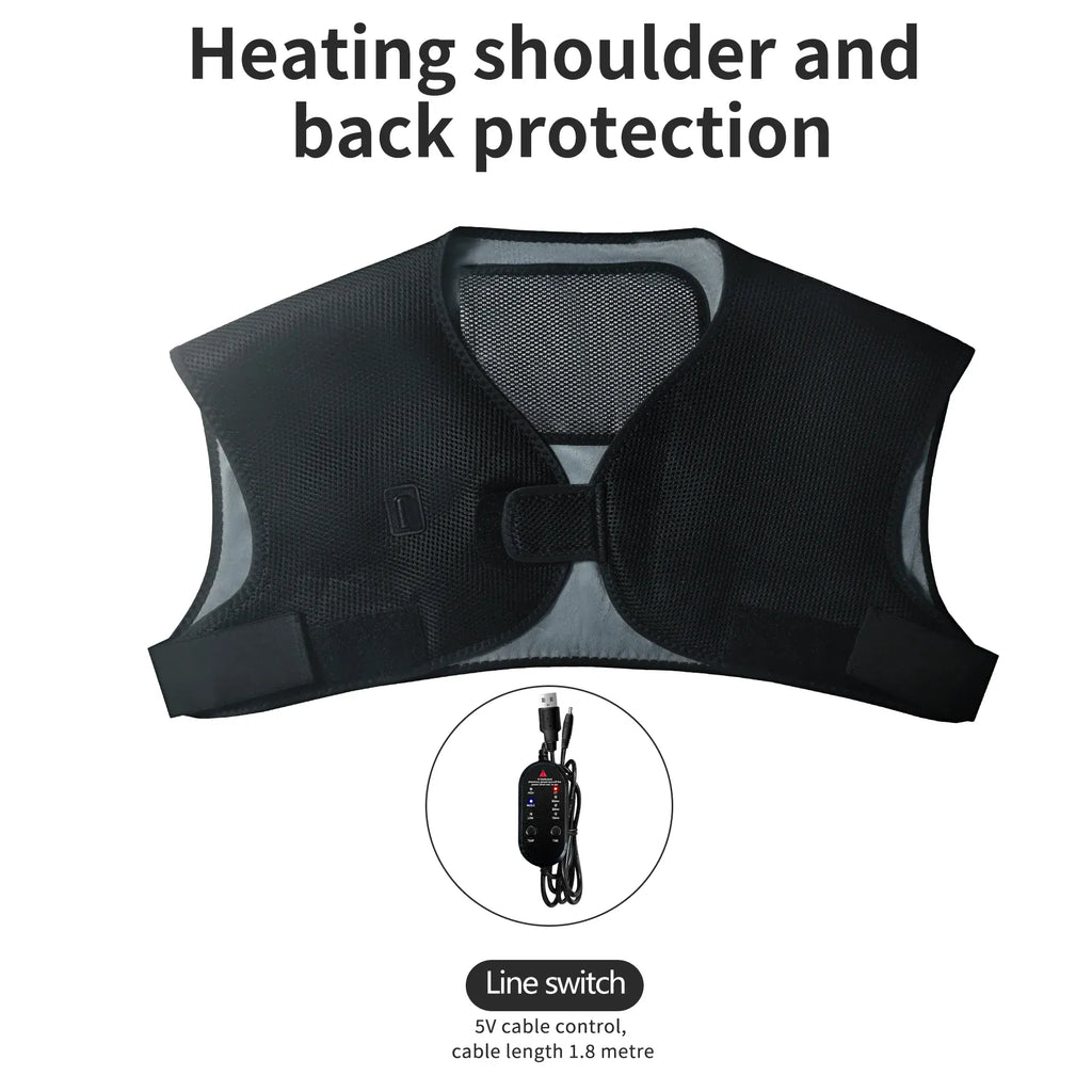 Electric Heating Shoulder Massager – Infrared Therapy & Muscle Relaxation
