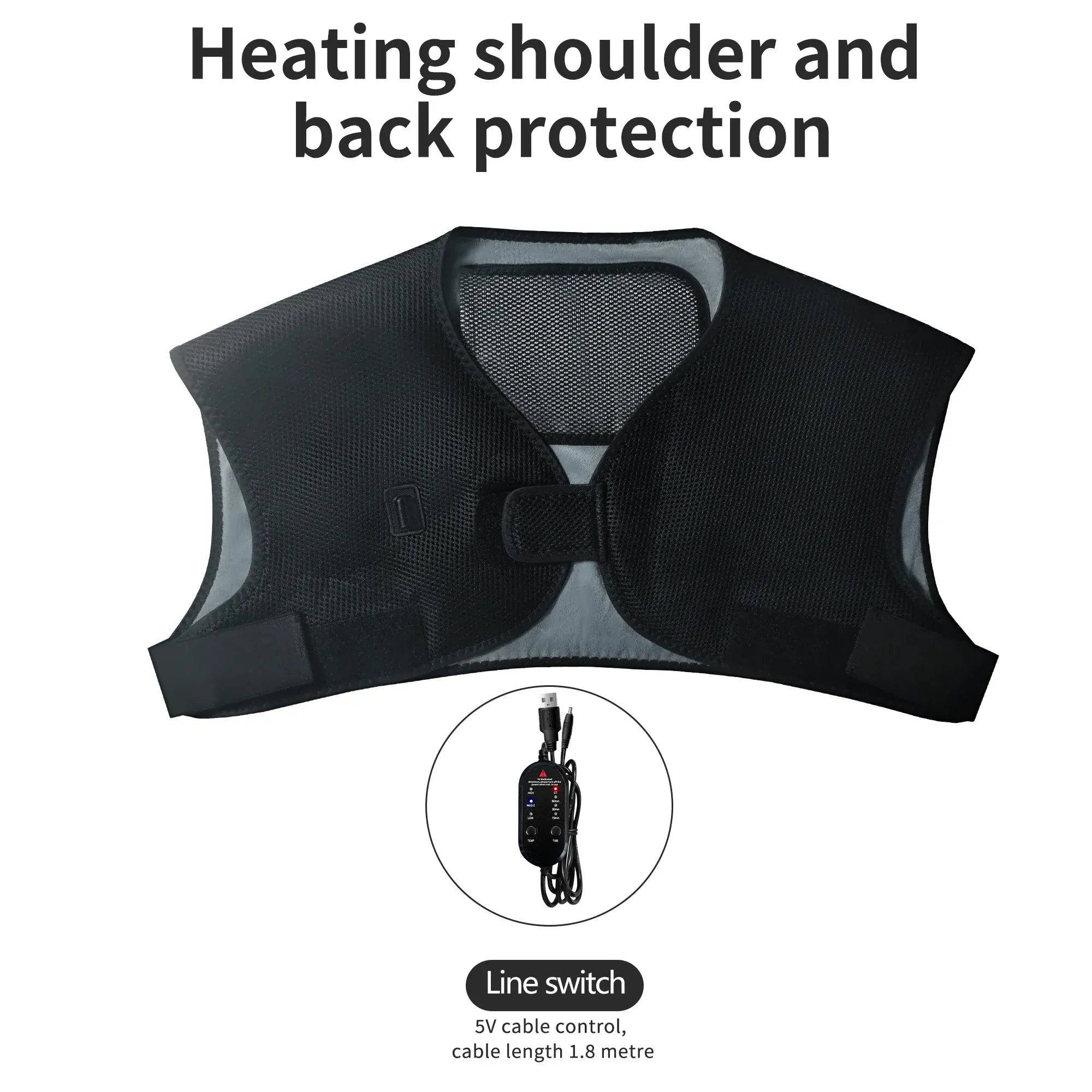 Electric Heating Shoulder Massager – Infrared Therapy & Muscle Relaxation