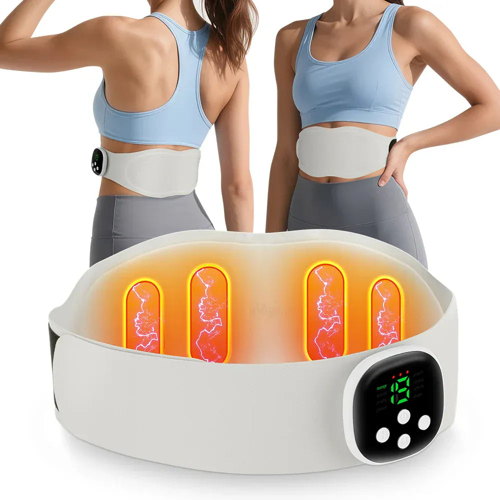 Electric Waist Massager Lower Back Toning Belt – Vibration & Hot Compress