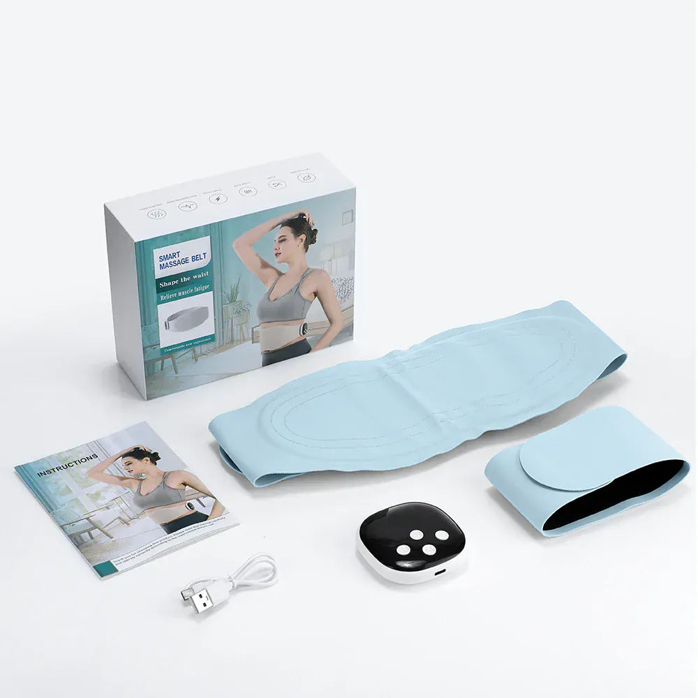 Electric Waist Massager Lower Back Toning Belt – Vibration & Hot Compress