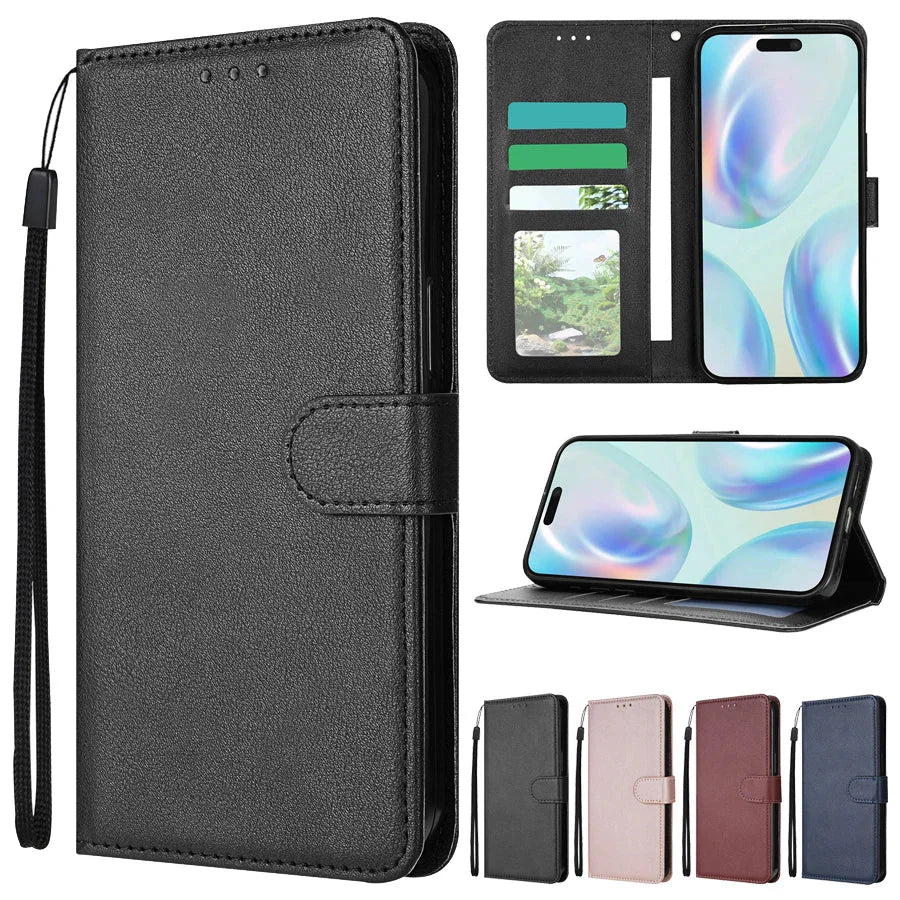 Flip Leather Case For iPhone.