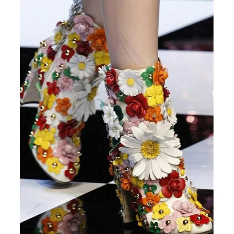 Flower Crystal Boots