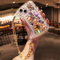 Full Diamond Bear crystal phone case.