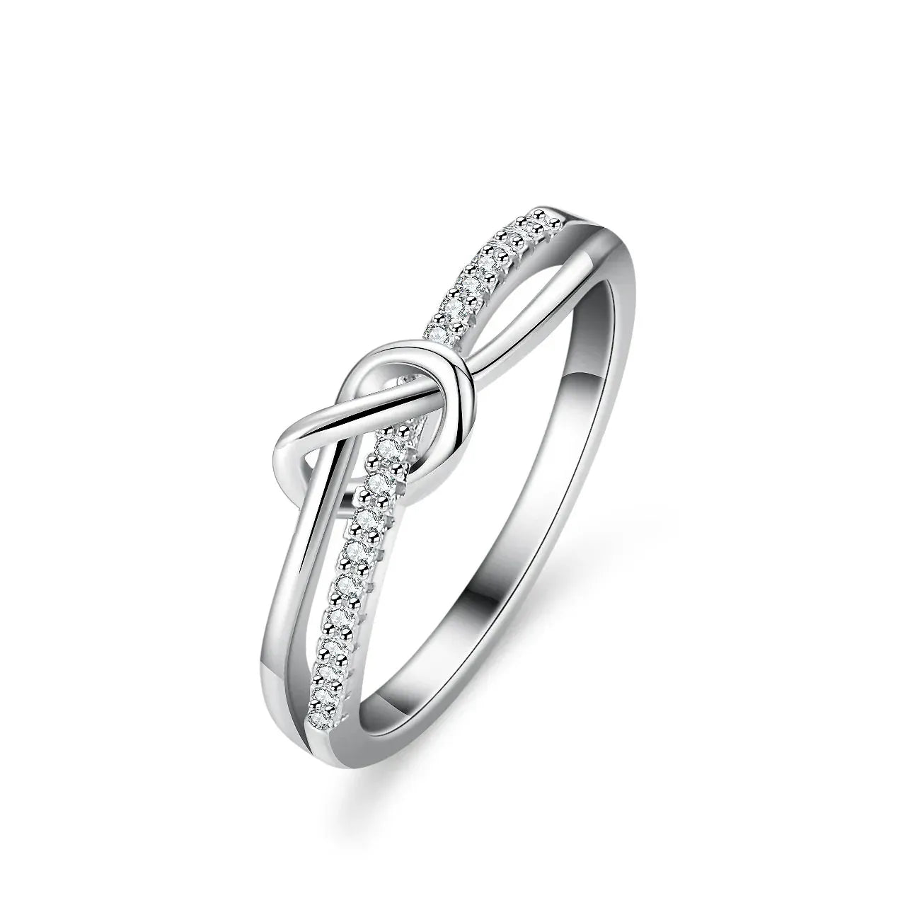 Full Moissanite Ring | 925 Silver 18K Gold Plated Wedding & Engagement Band