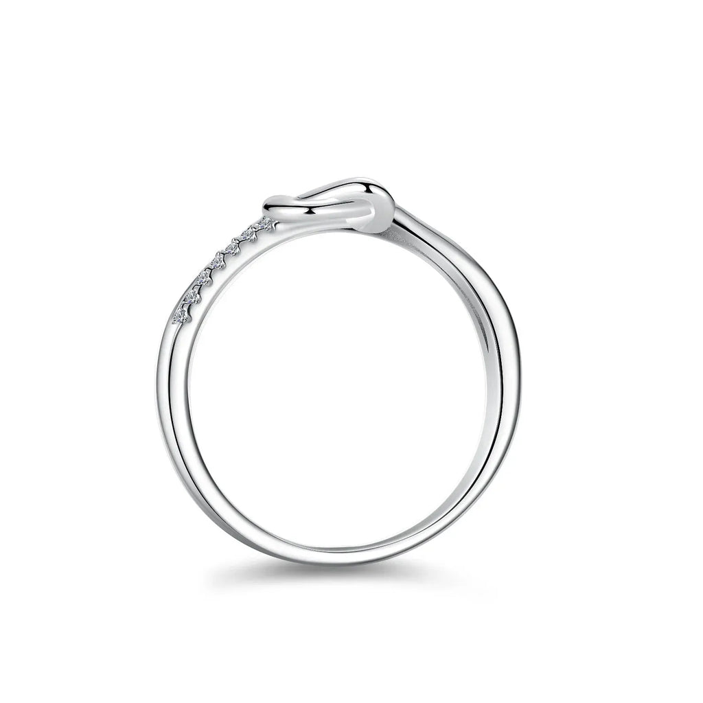 Full Moissanite Ring | 925 Silver 18K Gold Plated Wedding & Engagement Band