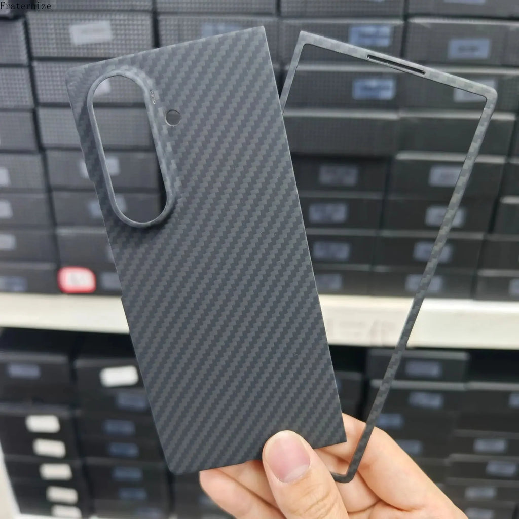 Galaxy Z Fold 7 Shockproof Carbon Fiber Phone Case.