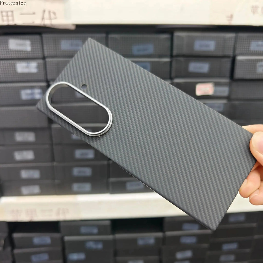 Galaxy Z Fold 7 Shockproof Carbon Fiber Phone Case.