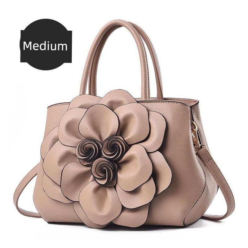 Genuine Leather Embroidery Shoulder & Crossbody Bag