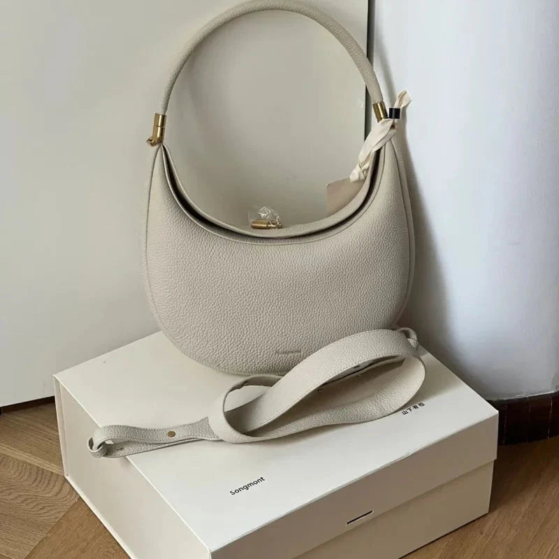 Genuine Leather Shoulder Bag.