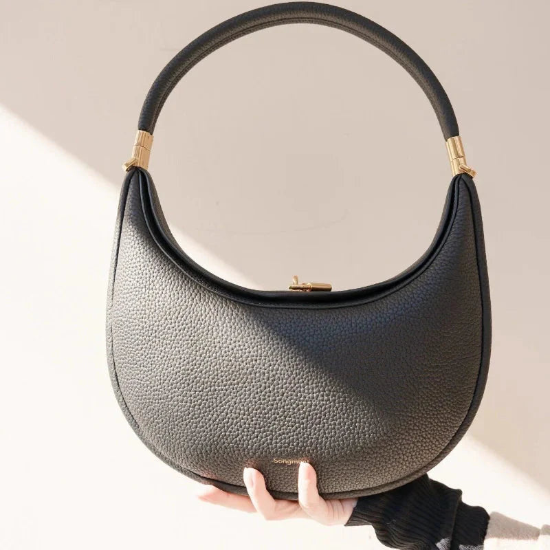 Genuine Leather Shoulder Bag.