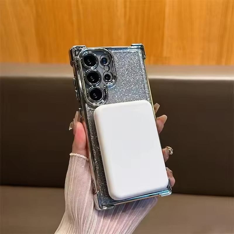 Glitter MagSafe Stand Samsung Case