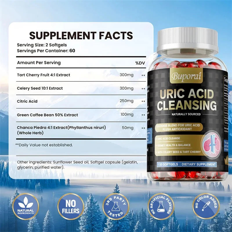 Herbal Supplement-Uric Acid Cleanser & Kidney Support.