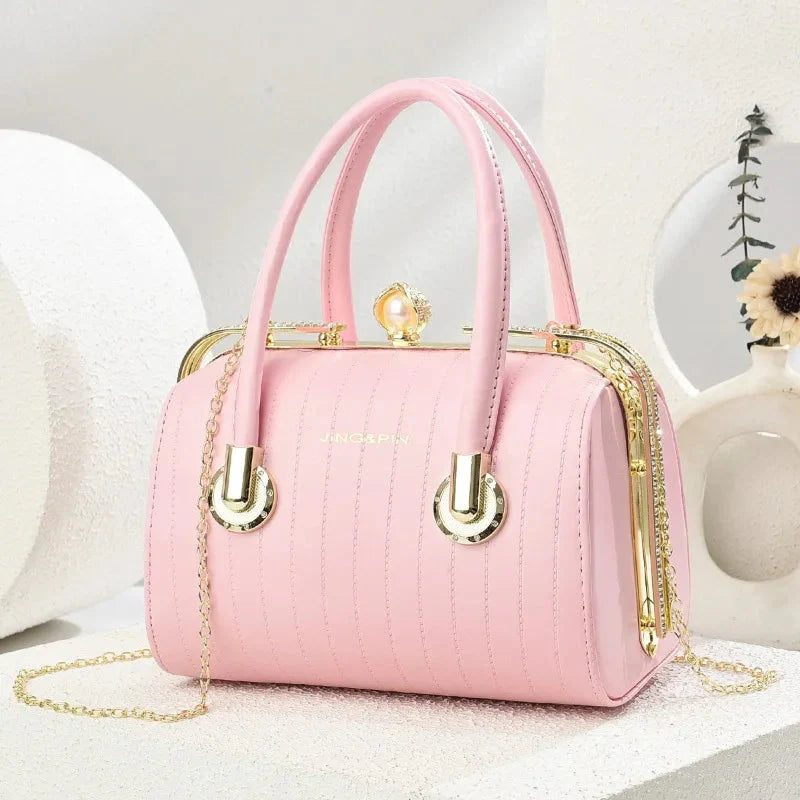 High-quality Exquisite Women's Boston Pillow Bag.