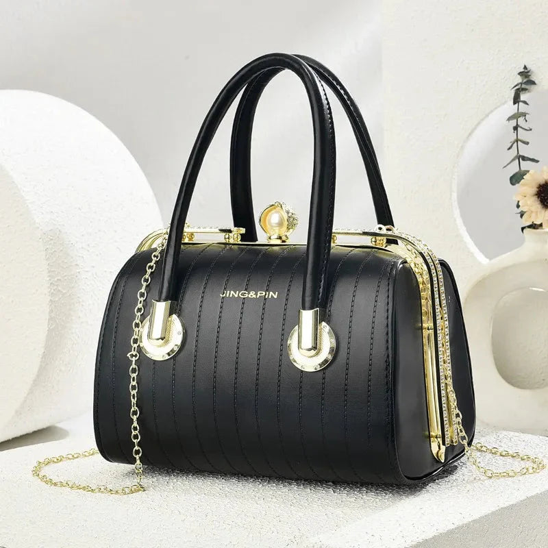 High-quality Exquisite Women's Boston Pillow Bag.